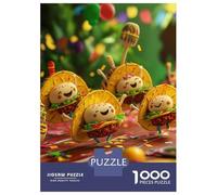 Rompecabezas De 1000 Piezas para Adultos Happy Taco Friends Party Rompecabezas Juegos Familiares Difícil Difícil Cumpleaños Y Navidad 52x38cm/1000pcs
