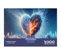 Rompecabezas De 1000 Piezas para Adultos Heartbreak in Winter Emotional Chill Or Fiery Passion Rompecabezas para Adultos Juego De Ingenio Decoración Perfecta Regalos De Cumpleaños Y Únicos 70x50cm/10