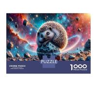 Rompecabezas De 1000 Piezas para Adultos Hedgehog in Space Adventure Rompecabezas para Adultos Juegos Familiares Pero Divertidos Y Humorísticos Regalo De Cumpleaños, Regalos, 70x50cm/1000pcs