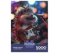 Rompecabezas De 1000 Piezas para Adultos Hedgehog Rock Rompecabezas para Adultos Juegos De Relajación Desafío Difícil Regalo De Cumpleaños, Regalos, 70x50cm/1000pcs