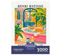 Rompecabezas De 1000 Piezas para Adultos Henri Matisse Fennec Fox Bath Art Rompecabezas para Adultos Juego De Ingenio Desafío Educativo Difícil 38x26cm/1000pcs