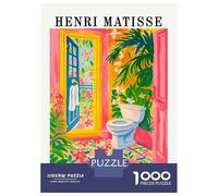 Rompecabezas De 1000 Piezas para Adultos Henri Matisse Inspired Bathroom Art Rompecabezas para Adultos Juguetes Antiestrés para La Diversión Familiar Regalos De Cumpleaños Y Únicos 38x26cm/1000pcs