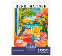Rompecabezas De 1000 Piezas para Adultos Henri Matisse Style Tropical Scene Rompecabezas para Adultos Juguetes Antiestrés Ensamblaje De Patrones Interacción Entre Padres E Hijos 52x38cm/1000pcs