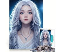 Rompecabezas de 1000 Piezas para Adultos,Hermosa Princesa de Nieve,ensamblaje preciso,Divertido,Juego Inteligente,Regalo,Tiempo de Juego,decoración de cumpleaños (50x75cm)