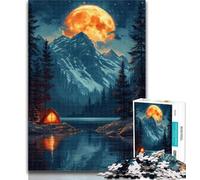 Rompecabezas de 1000 Piezas para Adultos: Hermosas Dunas del Desierto al anochecer Entrena tu Cerebro y Tus Manos Regalo de cumpleaños, 26x38cm