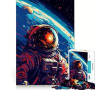 Rompecabezas de 1000 Piezas para Adultos,Hermoso Arte pixelado Espacial,uniones precisas,diversión Inteligente,Regalo para Momentos de Paz,decoración de cumpleaños (38x52cm)