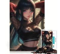 Rompecabezas de 1000 Piezas para Adultos Hermoso callejón Kunoichi Juego de Ajuste Exacto Juego de ingenio Regalo Juego de Juego Libre Regalo de cumpleaños (38x52cm)