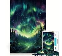 Rompecabezas de 1000 Piezas para Adultos Hermoso Cielo Nocturno Juego de Ajuste Juego de ingenio Regalo Ideal para Jugar Gratis Regalo de cumpleaños (50x75cm)