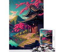 Rompecabezas de 1000 Piezas para Adultos Hermoso Juego Familiar Japón Mañana Regalo de cumpleaños Juguetes para armar cumpleaños y Navidad (38x26cm)