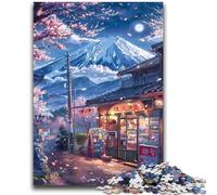 Rompecabezas de 1000 Piezas para Adultos, Hermoso Monte Fuji, Juegos educativos, decoración del hogar, Juego Educativo para cumpleaños y Navidad, 50x75cm