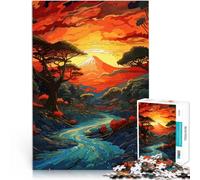 Rompecabezas de 1000 Piezas para Adultos Hermoso Paisaje de Japón Juguete Educativo de Aprendizaje Grandes Regalos y Juguetes 38x26cm