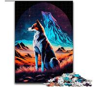 Rompecabezas de 1000 Piezas para Adultos, Hermoso Perro Callejero de Madera, Divertido Juego de Bricolaje para el hogar, 50x75cm, Juego Decorativo Que desafía el Cerebro, Juguete Interactivo Familiar