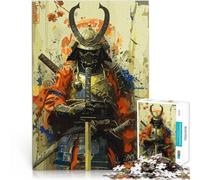 Rompecabezas de 1000 Piezas para Adultos héroe samurái Desafiante de completar, Pero Divertido y Gracioso. Regalo Divertido 52x38cm