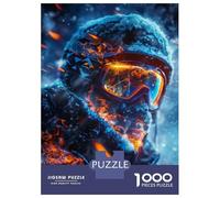 Rompecabezas De 1000 Piezas para Adultos Highly Detailed Skier Rompecabezas para Adolescentes Juego Familiar Pero Divertido Y Humorístico Cumpleaños 38x26cm/1000pcs