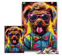 Rompecabezas de 1000 Piezas para Adultos Hip Hop Puppy Impossible Puzzles para Adultos 26x38cm Regalo Ideal para Adolescentes, Parejas y Amigos para cumpleaños, Navidad