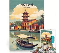Rompecabezas de 1000 Piezas para Adultos, Hoi An, Vietnam, Juegos educativos, Entrena tu Cerebro y Tus Manos, colección de Artistas, Bellas Artes 38x52cm