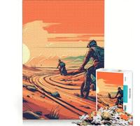 Rompecabezas de 1000 Piezas para Adultos Hombre Montando en Motocross decoración de Pared Carrera de Velocidad Manual Ideal para Decorar un Escritorio 50x75cm