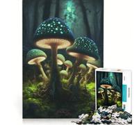Rompecabezas de 1000 Piezas para Adultos Hongos psicodélicos Juego Interactivo Carrera de Velocidad Manual con Piezas de Formas aleatorias Que encajan Perfectamente 38x26cm