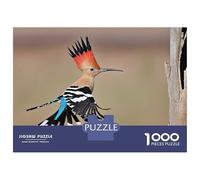 Rompecabezas De 1000 Piezas para Adultos Hoopoe Bird in Flight Rompecabezas para Adultos Juegos Relajantes para La Diversión Familiar Interacción Entre Padres E Hijos 38x26cm/1000pcs
