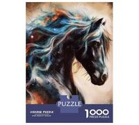 Rompecabezas De 1000 Piezas para Adultos Horse Art Print Fantasy Animal Rompecabezas para Adultos Juego Familiar Análisis Y Lógica Difícil Y Desafiante 38x26cm/1000pcs