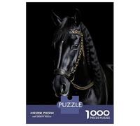 Rompecabezas De 1000 Piezas para Adultos Horse Gold Dark Rompecabezas para Adultos Juego De Ingenio Decoración Perfecta Regalos De Cumpleaños Y Únicos 70x50cm/1000pcs
