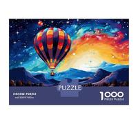 Rompecabezas De 1000 Piezas para Adultos Hot Air Balloon Painting Rompecabezas para Adultos Juego Familiar Mejora La Memoria Regalos Y Cumpleaños Únicos 70x50cm/1000pcs