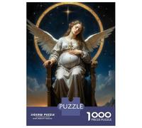 Rompecabezas De 1000 Piezas para Adultos Howling at Lone Wolf Moon Rompecabezas para Adultos Juegos De Relajación Desafío Difícil Ayuda A Ejercitar El Cerebro 70x50cm/1000pcs