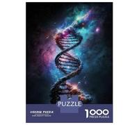 Rompecabezas De 1000 Piezas para Adultos Human DNA in The Space V4 Rompecabezas para Adultos Juguetes De Bricolaje Decoración Perfecta Regalos Y Cumpleaños Únicos 52x38cm/1000pcs