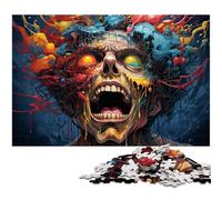 Rompecabezas de 1000 Piezas para Adultos, Humanos invadidos por Demonios, Corte de precisión, Obra de Arte, Regalo para Adolescentes Mayores de 14 años, 1000 Piezas (75 x 50 cm)
