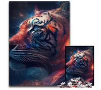 Rompecabezas de 1000 Piezas para Adultos, Ideal para Adolescentes y familias. Rompecabezas de fantasía de Tigres. Regalo de 26x38cm/10,23x14,96 Pulgadas.