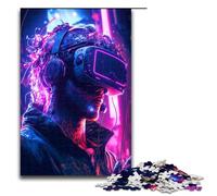Rompecabezas de 1000 Piezas para Adultos Ideal para Gamers de Realidad Virtual Decoración de Pared antiestrés Medidas 75x50cm