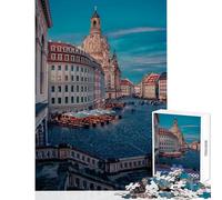 Rompecabezas de 1000 Piezas para Adultos Iglesia de Nuestra Señora Dresde decoración del hogar Juguetes Regalos para Mujeres y Hombres Juego de ingenio difícil y desafiante tamaño 38x52cm