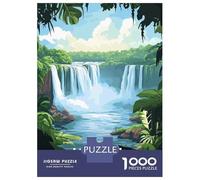 Rompecabezas De 1000 Piezas para Adultos Iguazu Falls Argentina Rompecabezas para Adultos Juegos Relajantes Regalos para Mujeres Regalos para Reducir El Estrés 52x38cm/1000pcs