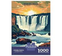 Rompecabezas De 1000 Piezas para Adultos Iguazu Falls Rompecabezas para Adultos Juegos Familiares Regalos De Corte De Precisión para Amigos Y Familiares 70x50cm/1000pcs