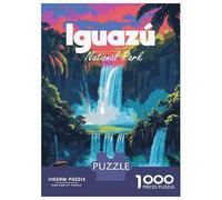Rompecabezas De 1000 Piezas para Adultos Iguazu National Park Waterfall Rompecabezas para Adultos Juegos Relajantes Pero Divertidos Y Humorísticos Juego Desafiante Regalos 52x38cm/1000pcs