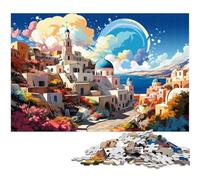 Rompecabezas de 1000 Piezas para Adultos ilustración a Color de los simos griegos desafío Educativo antiestrés desafío difícil 1000 Piezas (75 x 50 cm)