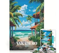 Rompecabezas de 1000 Piezas para Adultos Ilustración de un Balneario en Varadero Cuba Juegos educativos decoración del hogar colección de Artistas Bellas Artes 38x52cm