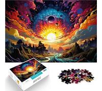 Rompecabezas de 1000 piezas para adultos, imagina un paisaje, competencia de velocidad de mano, 14.95 x 20.47 pulgadas, regalos secretos de Papá Noel para adolescentes a partir de 14 años