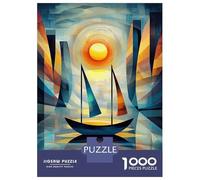 Rompecabezas De 1000 Piezas Para Adultos Impression Sunrise - Cubist Minimalist Masterpiece Inspired by Monet Rompecabezas Para Adultos Juegos Familiares Para La Diversión Familiar Regalo De Cumpleaño