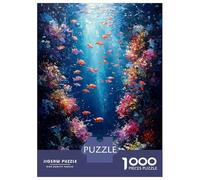 Rompecabezas De 1000 Piezas Para Adultos Impressionist Inspired Underwater Paradise Rompecabezas Para Adultos Juegos Relajantes Análisis Y Lógica Oferta Como Regalos Para Toda La Familia 38x26cm/1000p