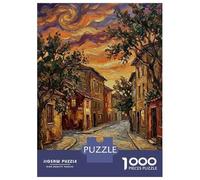Rompecabezas De 1000 Piezas para Adultos Impressionist Street Scene at Sunset Rompecabezas para Adultos Juegos Relajantes Pero Divertidos Y Humorísticos Juego Desafiante Regalos 52x38cm/1000pcs