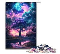 Rompecabezas de 1000 Piezas para Adultos increíble Juego de Rompecabezas de Naturaleza y fantasía de neón decoración Adolescentes a Partir de 14 años 1000 Piezas (75 x 50 cm)