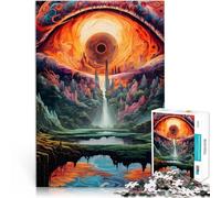 Rompecabezas de 1000 Piezas para Adultos Increíble Paisaje Colorido Juguete Educativo Intelectual descompresor Gran Regalo 38x26cm