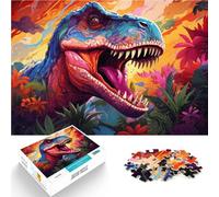 Rompecabezas de 1000 piezas para adultos, increíbles dinosaurios, juegos educativos, decoración del hogar, el mejor regalo de 14.95 x 20.47 pulgadas para adolescentes de 14 años en adelante