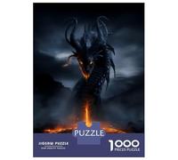 Rompecabezas De 1000 Piezas para Adultos Infernal Wyrm - Summoned Flame of The Abyss Rompecabezas para Adultos Juguetes Antiestrés Corte De Precisión Actividades Divertidas En Casa 52x38cm/1000pcs