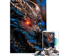 Rompecabezas de 1000 Piezas para Adultos Inferno Drake Ayuda a ejercitar el Cerebro y Mejora la Memoria Juego Educativo para Mayores de 14 años Juego de Rompecabezas Disponible 38x26cm