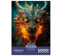 Rompecabezas De 1000 Piezas para Adultos Inferno Drake Rompecabezas para Adultos Juego De Ingenio Desafío Difícil Desafiante De Completar 70x50cm/1000pcs