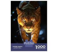 Rompecabezas De 1000 Piezas para Adultos Intense Lion Portrait in The Dark Rompecabezas para Adultos Juego Familiar Difícil Difícil Y Desafiante 52x38cm/1000pcs