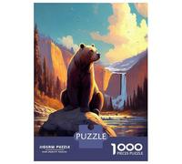 Rompecabezas De 1000 Piezas para Adultos Into The Wild Bear King Rompecabezas para Adolescentes Juego Práctico Desafío Difícil Regalo De Cumpleaños, Regalos, 52x38cm/1000pcs