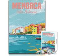 Rompecabezas de 1000 Piezas para Adultos, Isla de Menorca, España, Juguetes educativos, decoración del hogar, Regalo de cumpleaños, tamaño 50x75cm